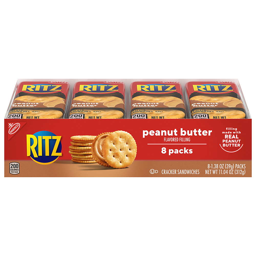 Calories in Nabisco Ritz Peanut Butter Cracker Sandwiches, 8 ct