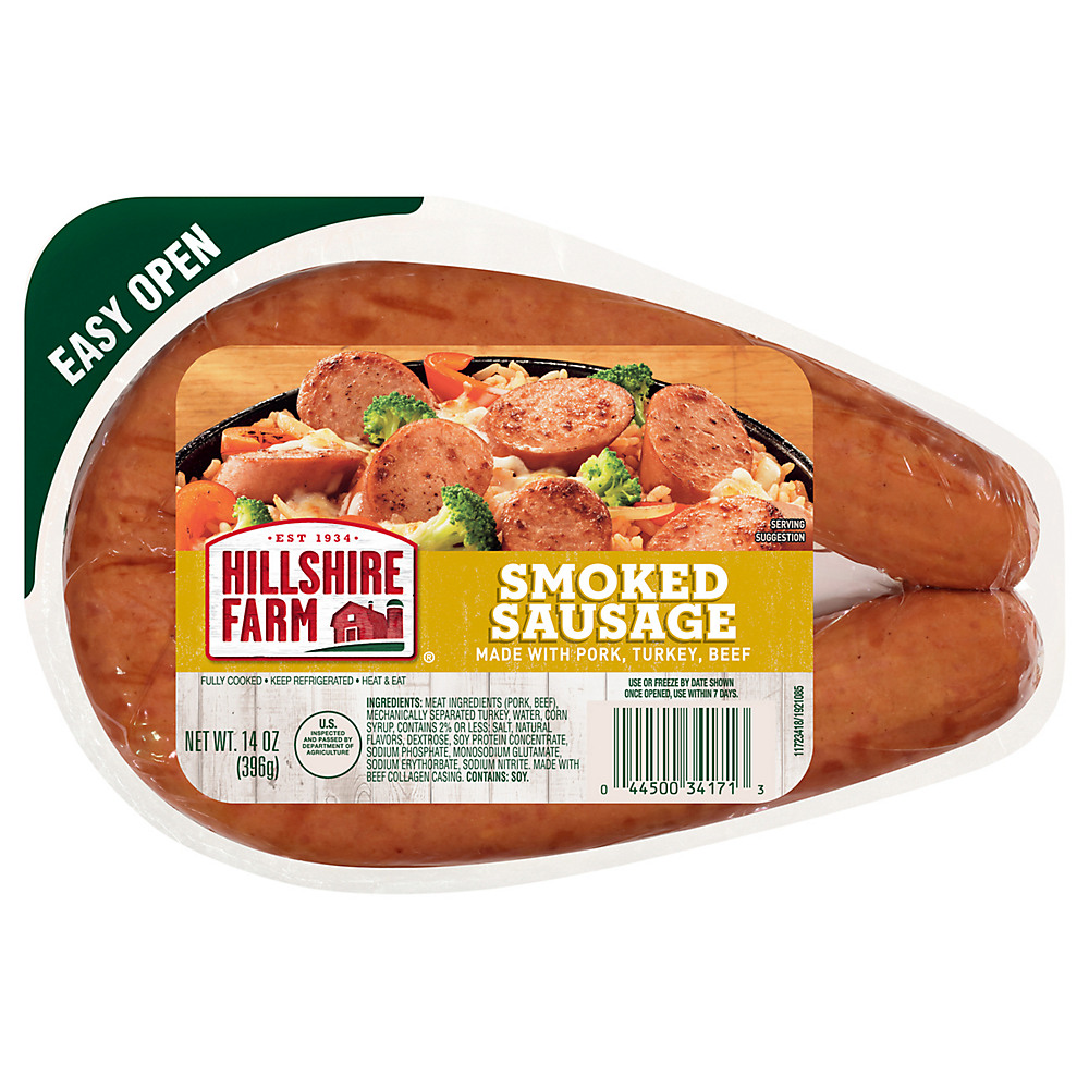 Calories in Hillshire Farm Smoked Sausage, 14 oz