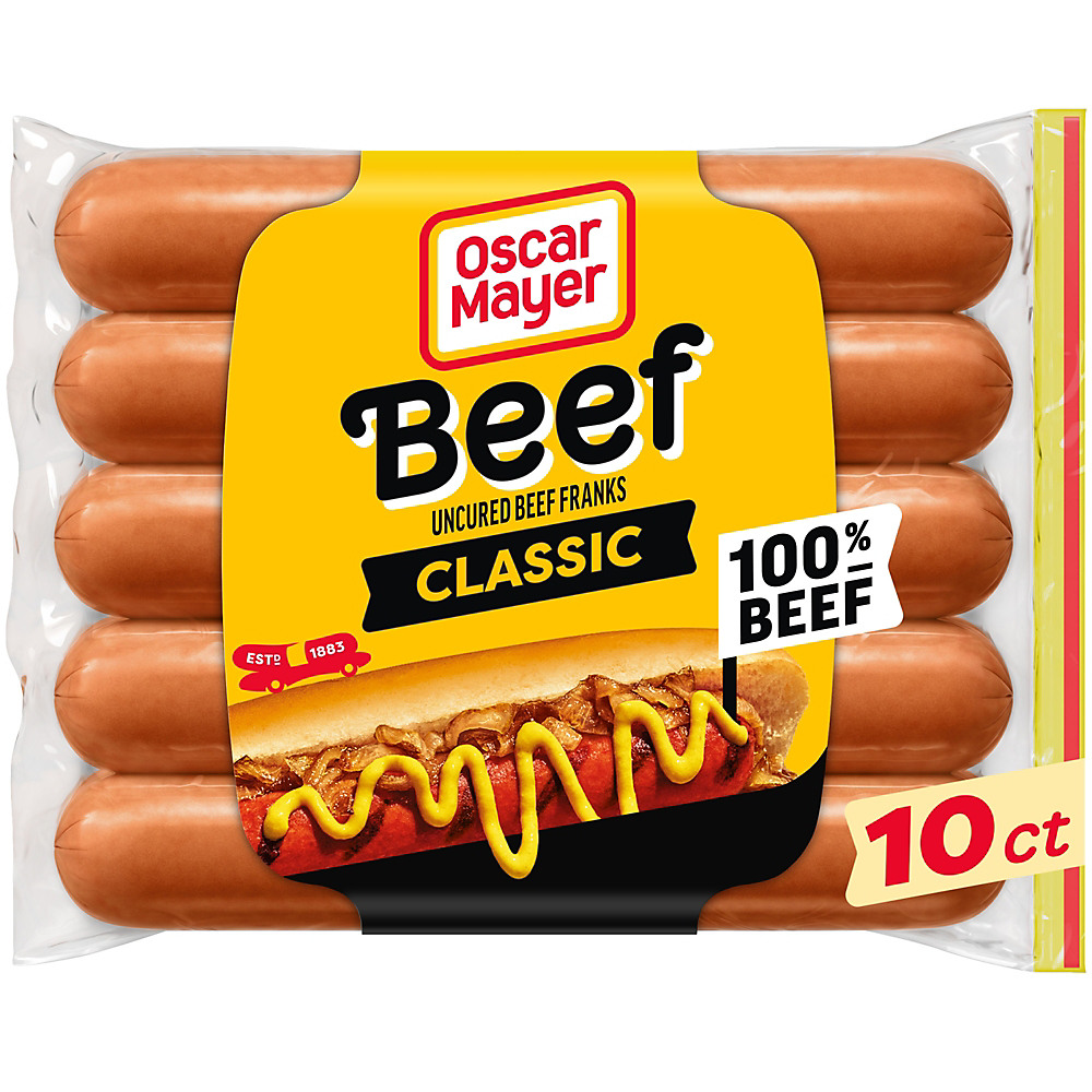 Calories in Oscar Mayer Classic Beef Uncured Franks , 10 ct