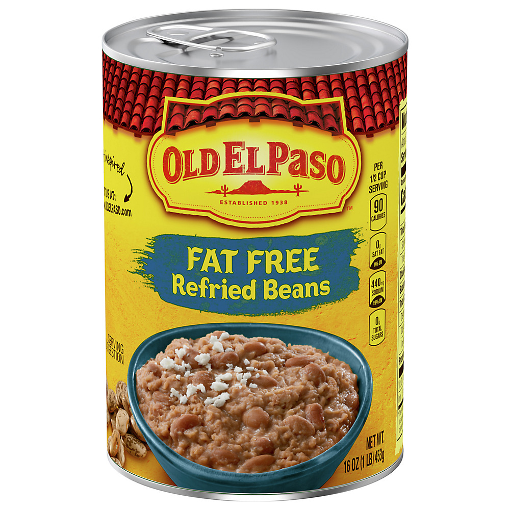 Calories in Old El Paso Fat Free Refried Beans, 16 oz