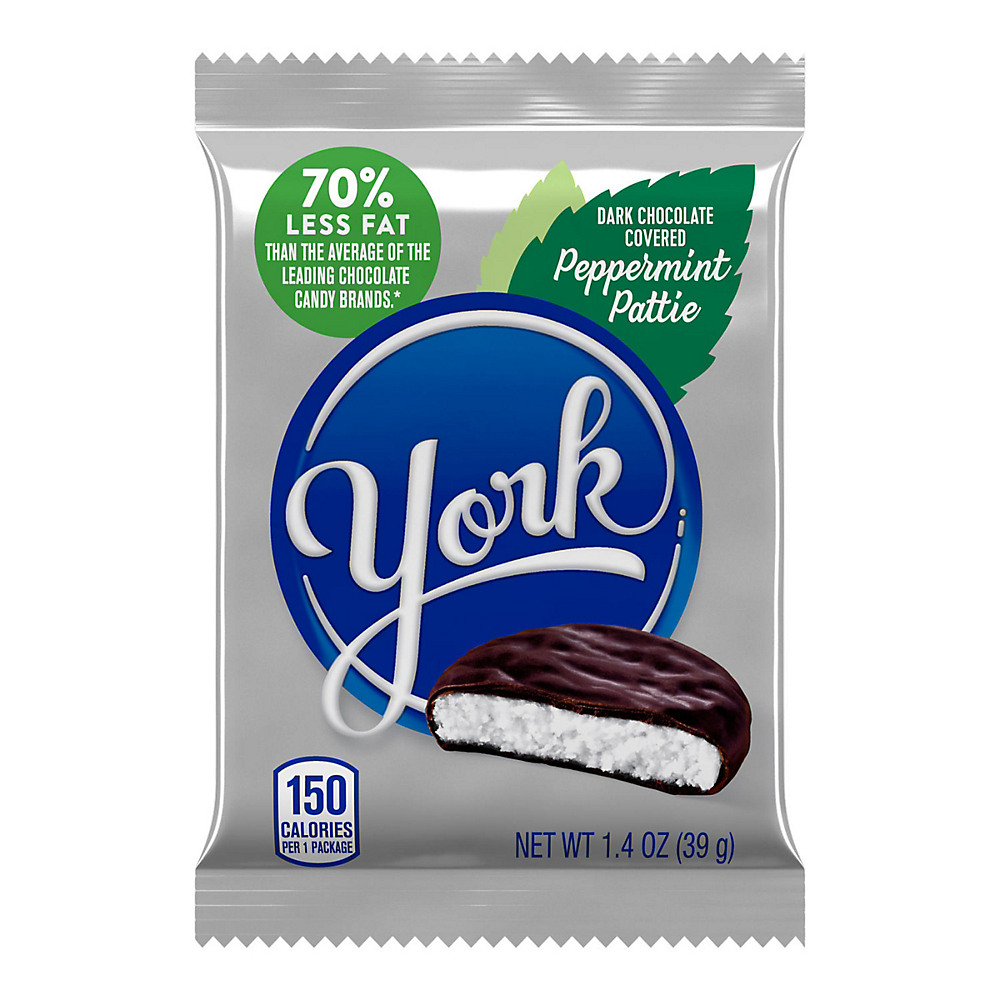 Calories in York Dark Chocolate Peppermint Pattie, 1.4 oz