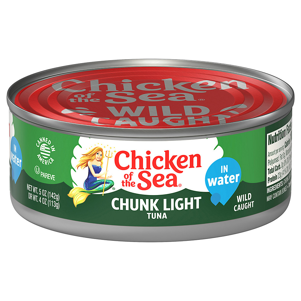 Calories in Chicken of the Sea Chunk Light Tuna in Water, 5 oz