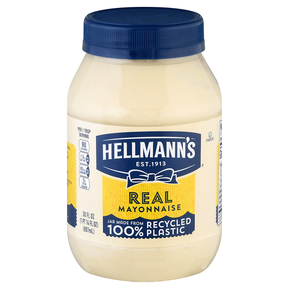 Calories in Hellmann's Real Mayonnaise, 30 oz
