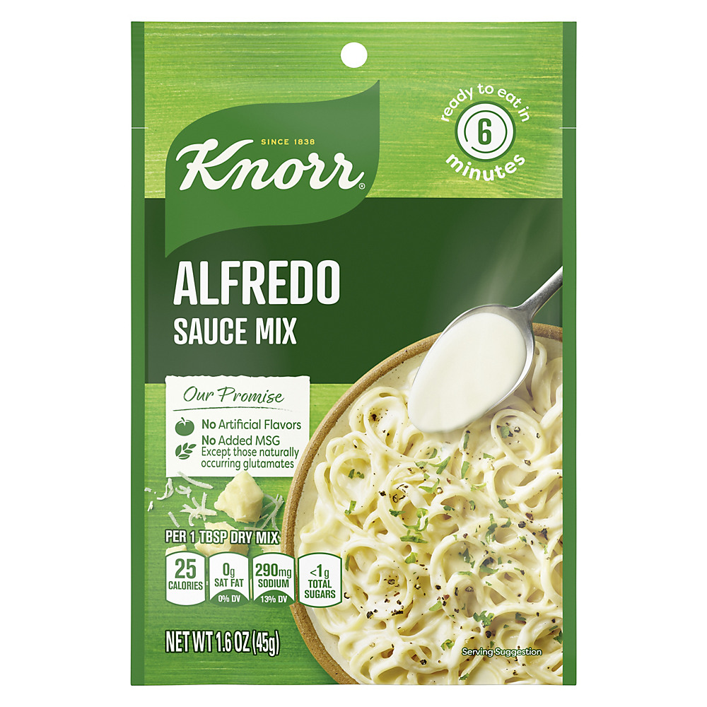 Calories in Knorr Alfredo Pasta Sauce Mix, 1.6 oz