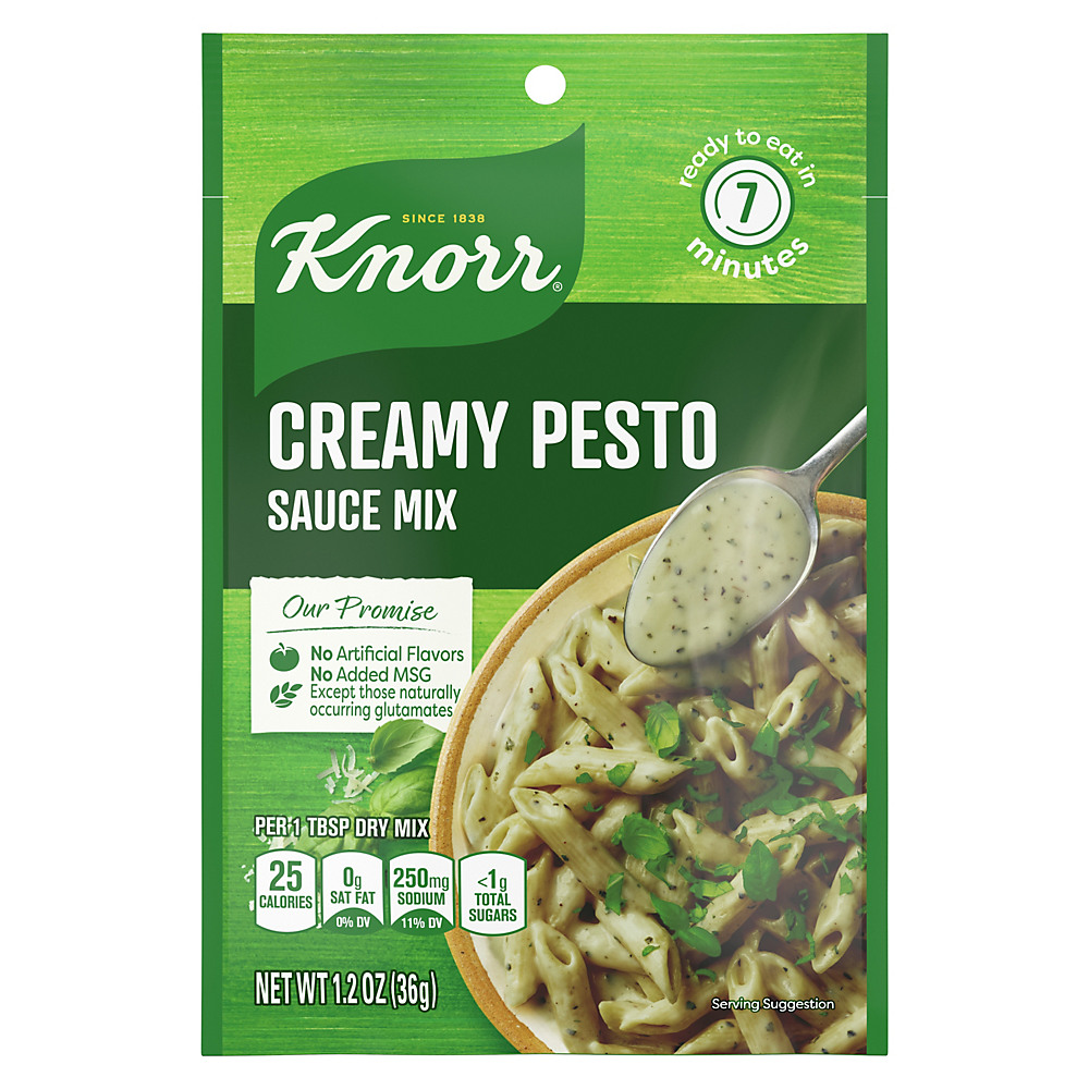 Calories in Knorr Creamy Pesto Pasta Sauce Mix, 1.2 oz