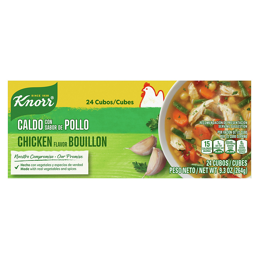 Calories in Knorr Chicken Cube Bouillon, 24 ct