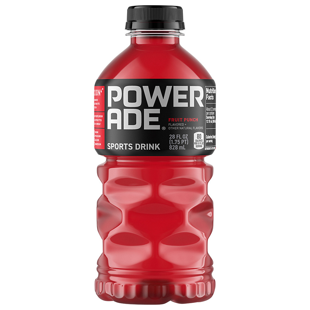 Calories in Powerade Fruit Punch Sports Drink, 28 oz