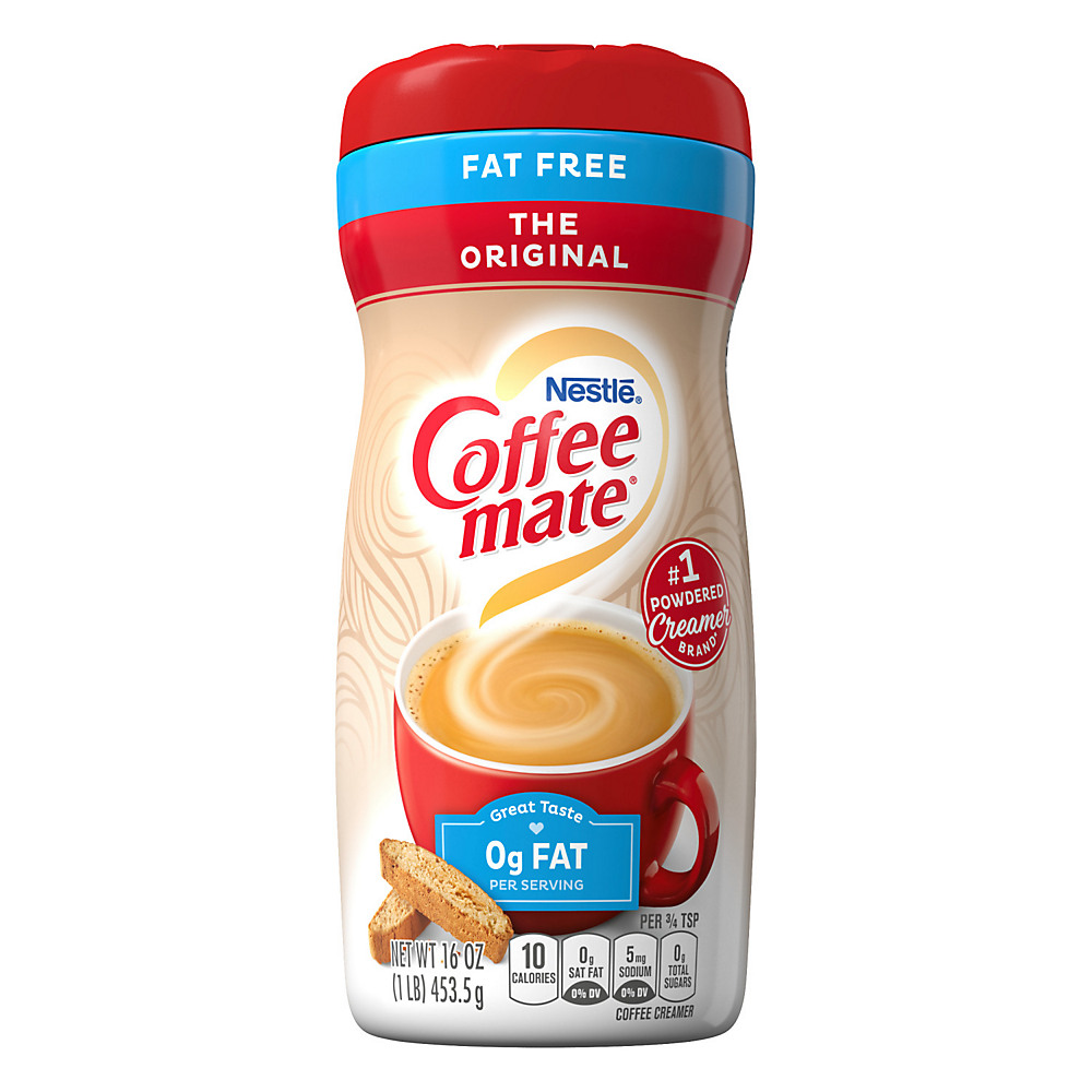 Calories in Nestle Coffee Mate Original Fat Free Powder Coffee Creamer, 16 oz