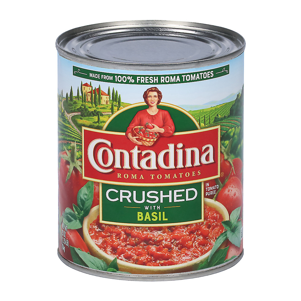 Calories in Contadina Crushed Tomatoes with Basil, 28 oz