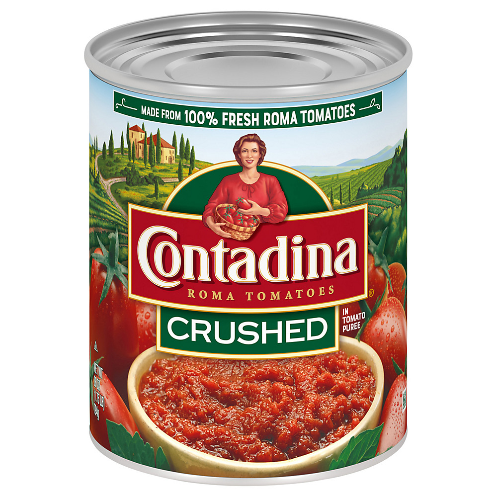 Calories in Contadina Crushed Tomatoes In Tomato Puree, 28 oz