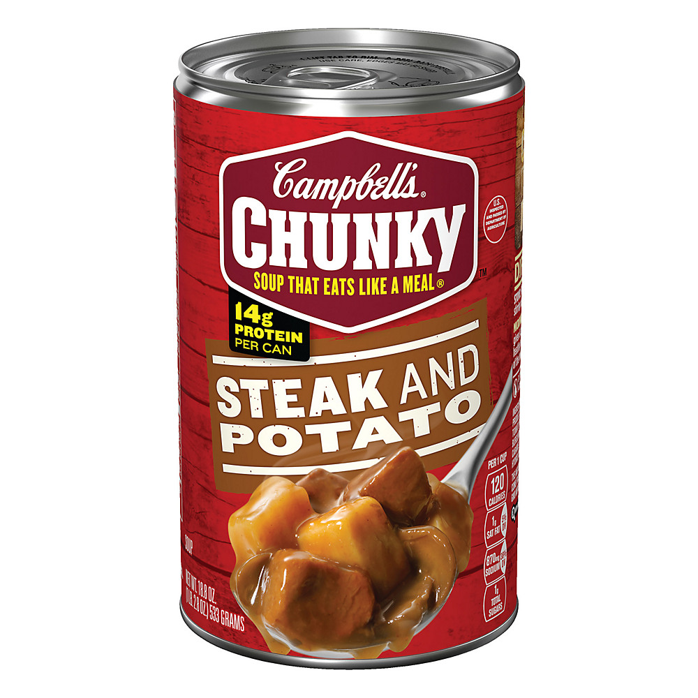 Calories in Campbell's Chunky Steak and Potato Soup, 18.8 oz