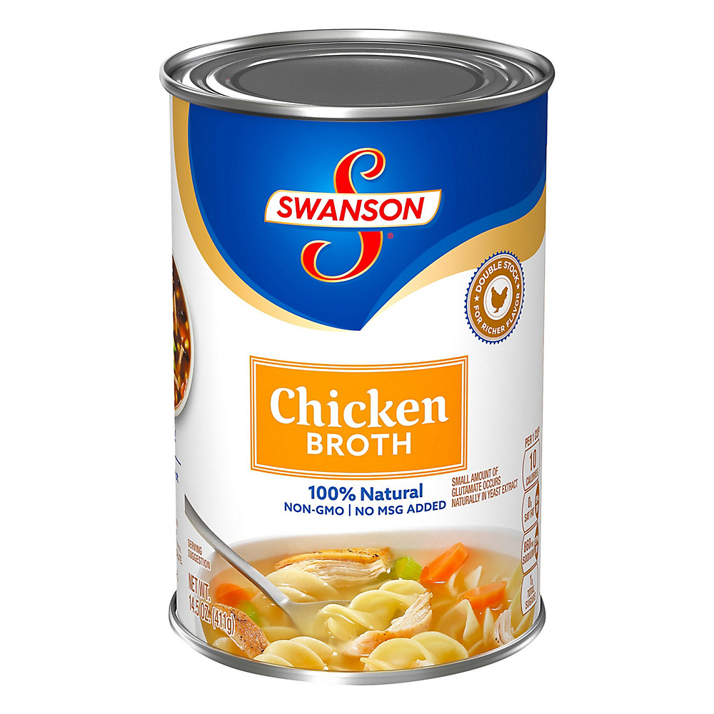 Calories in Swanson 100% Natural Chicken Broth, 14.5 oz