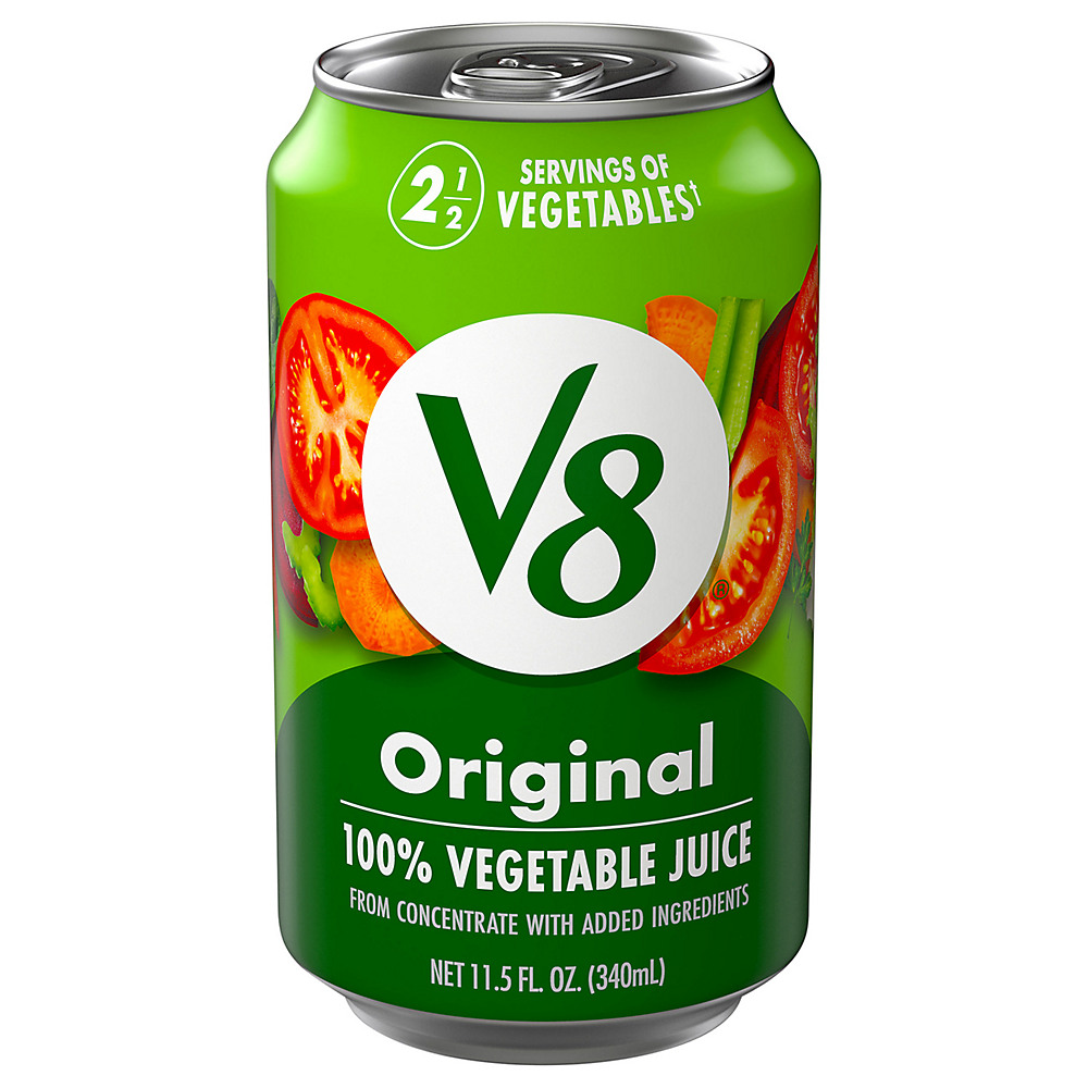 Calories in V8 Original 100% Vegetable Juice, 11.5 oz