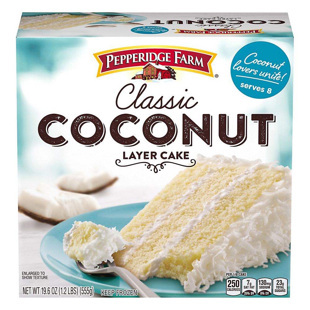Calories in Pepperidge Farm Coconut 3-Layer Cake, 19.6 oz