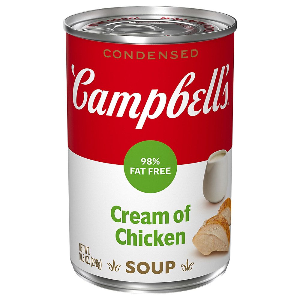 Calories in Campbell's 98% Fat Free Condensed Cream of Chicken Soup, 10.75 oz