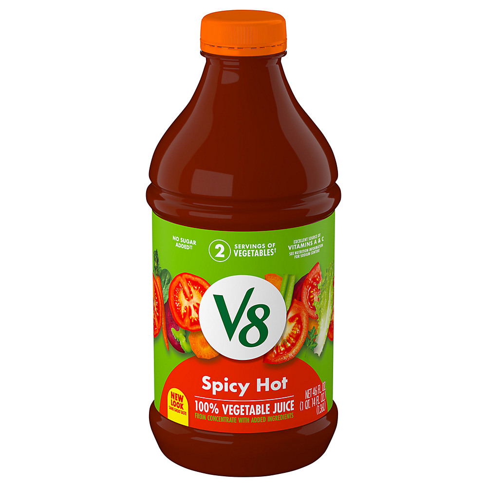 Calories in V8 Spicy Hot 100% Vegetable Juice, 46 oz