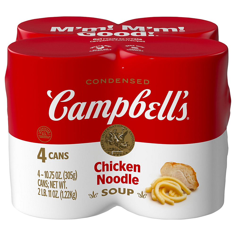 Calories in Campbell's Condensed Chicken Noodle Soup, 4 ct