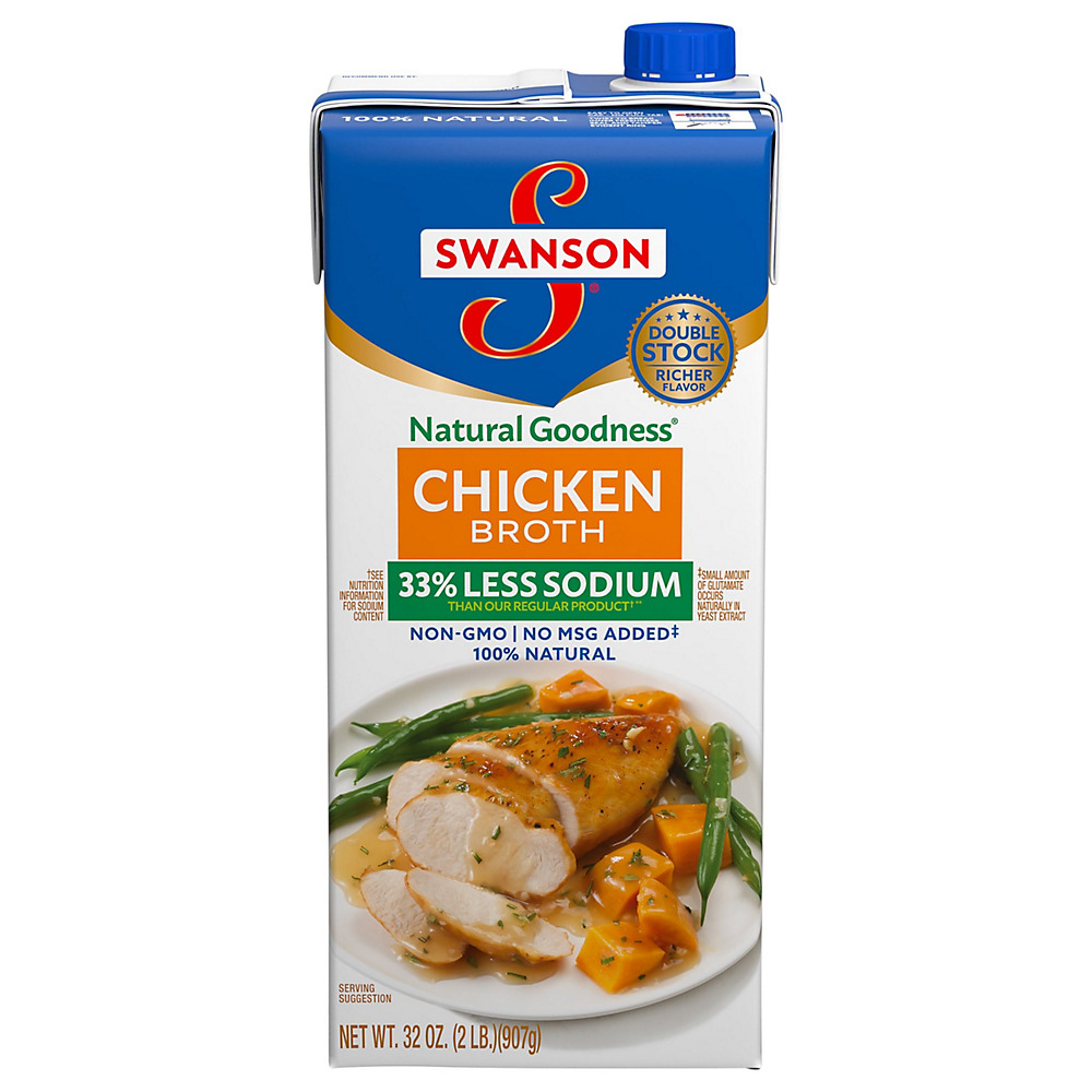 Calories in Swanson Natural Goodness Chicken Broth, 32 oz
