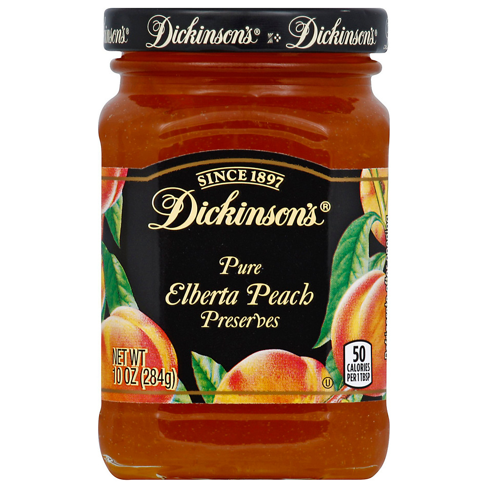 Calories in Dickinson's Pure Elberta Peach Preserves, 10 oz