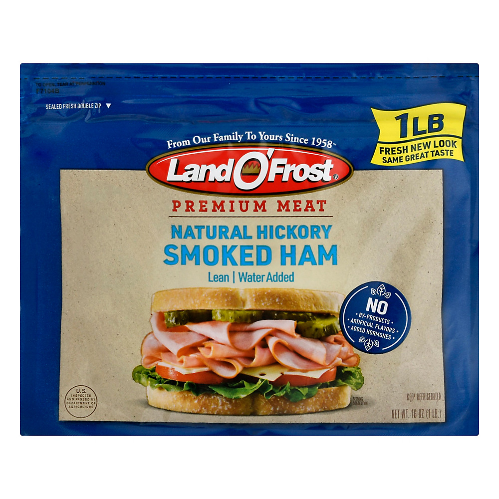 Calories in Land O' Frost Premium Natural Hickory Smoked Lean Ham, 16 oz