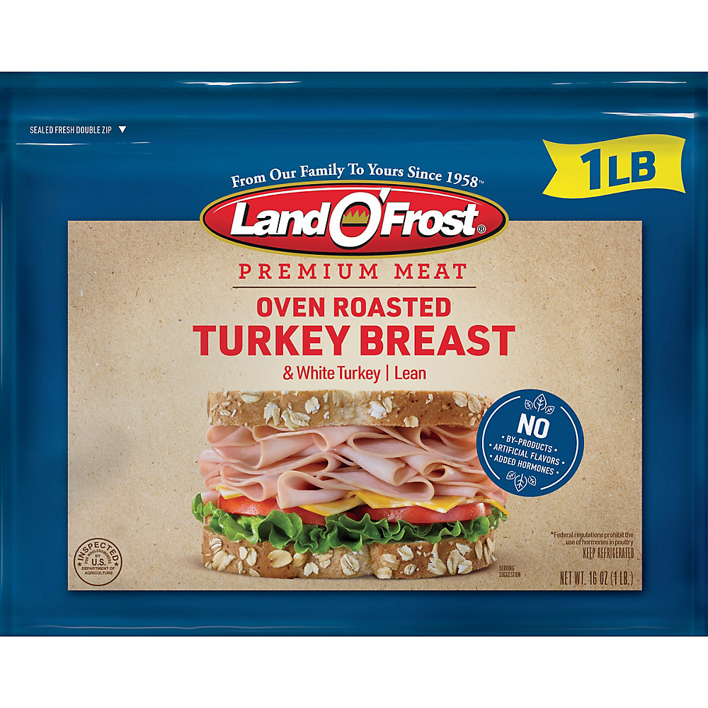 Calories in Land O' Frost Premium Oven Roasted Lean Turkey Breast, 16 oz