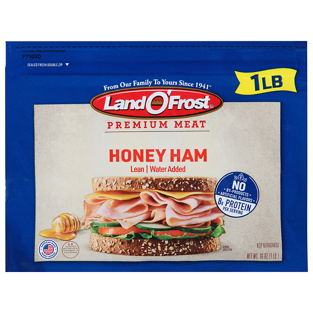 Calories in Land O' Frost Premium Lean Honey Ham, 16 oz