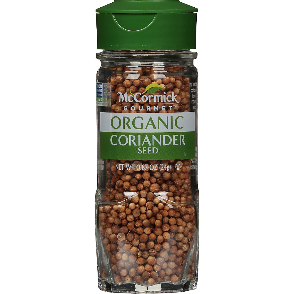 Calories in McCormick Organic Coriander Seed, .87 oz