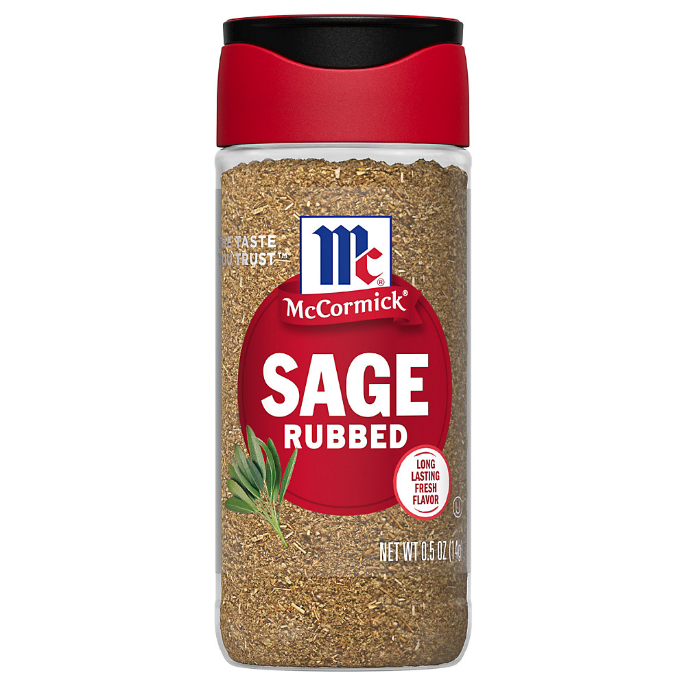 Calories in McCormick Rubbed Sage, 0.5 oz