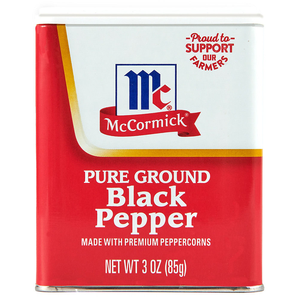 Calories in McCormick Pure Ground Black Pepper, 3.00 oz