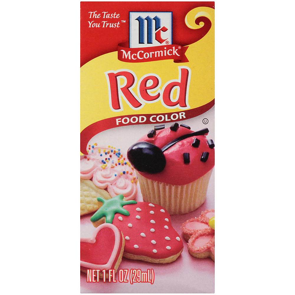 Calories in McCormick Red Food Color, 1 oz