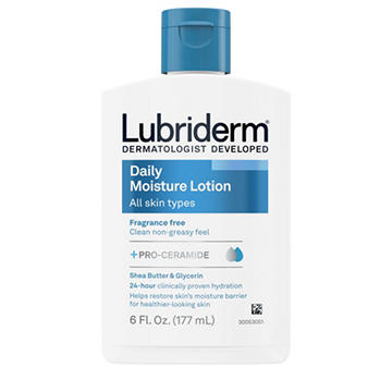 Lubriderm Daily Moisture Lotion + Pro-Ceramide - Unscented, 6 oz