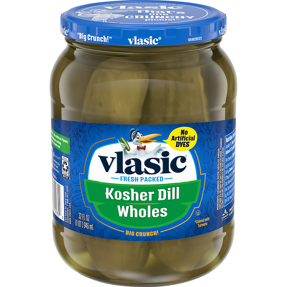 Calories in Vlasic Kosher Dill Pickles, 32 oz