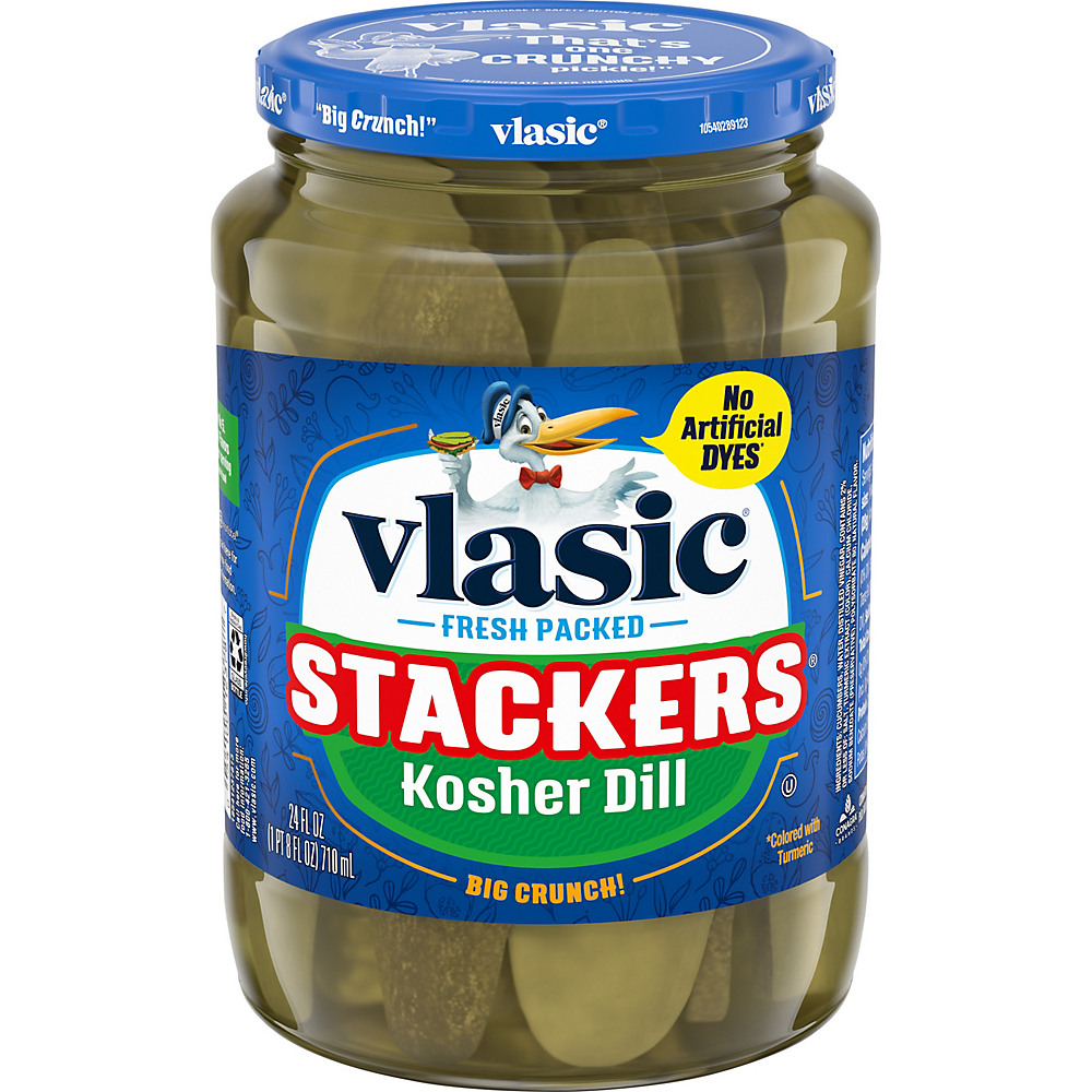 Calories in Vlasic Kosher Dill Stackers, 24 oz
