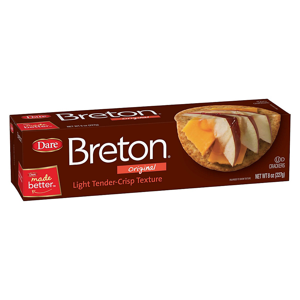 Calories in Dare Breton Original Crackers, 8 oz