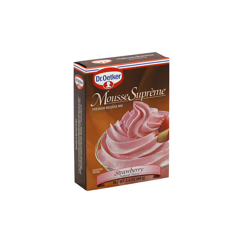Calories in Dr. Oetker Strawberry Mousse Mix, 2.4 oz