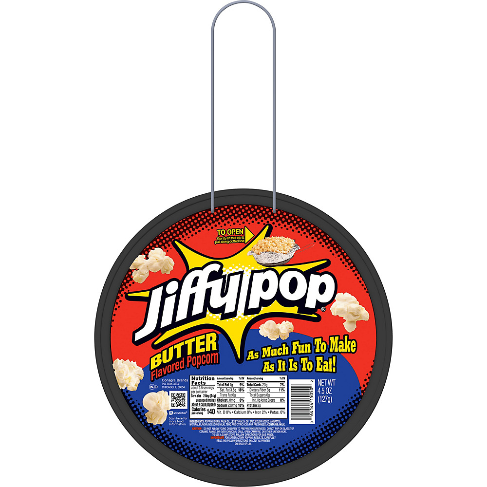 Calories in Jiffy Pop Butter Popcorn, 4.5 oz