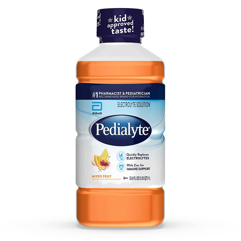 Calories in Pedialyte Electrolyte Solution Mixed Fruit, 1.1 qt