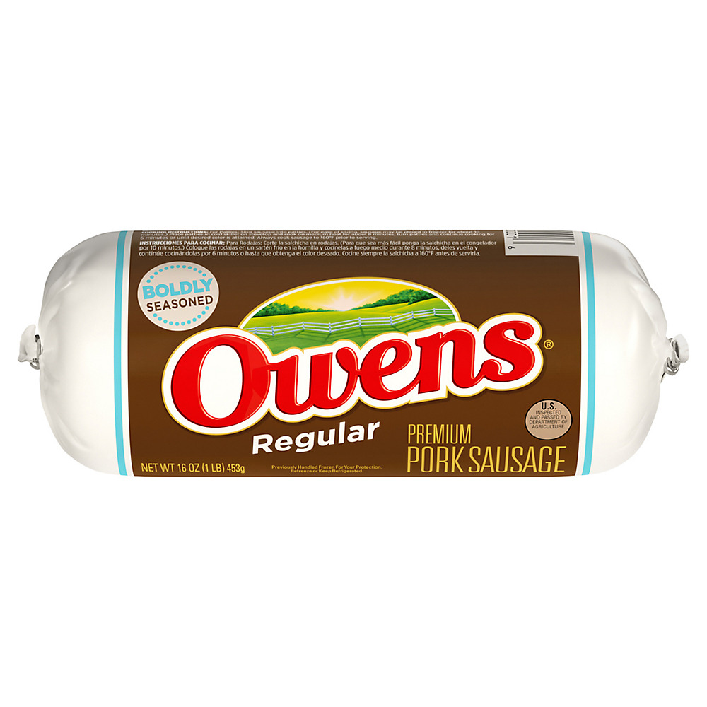 Calories in Owens Regular Premium Pork Sausage, 16 oz