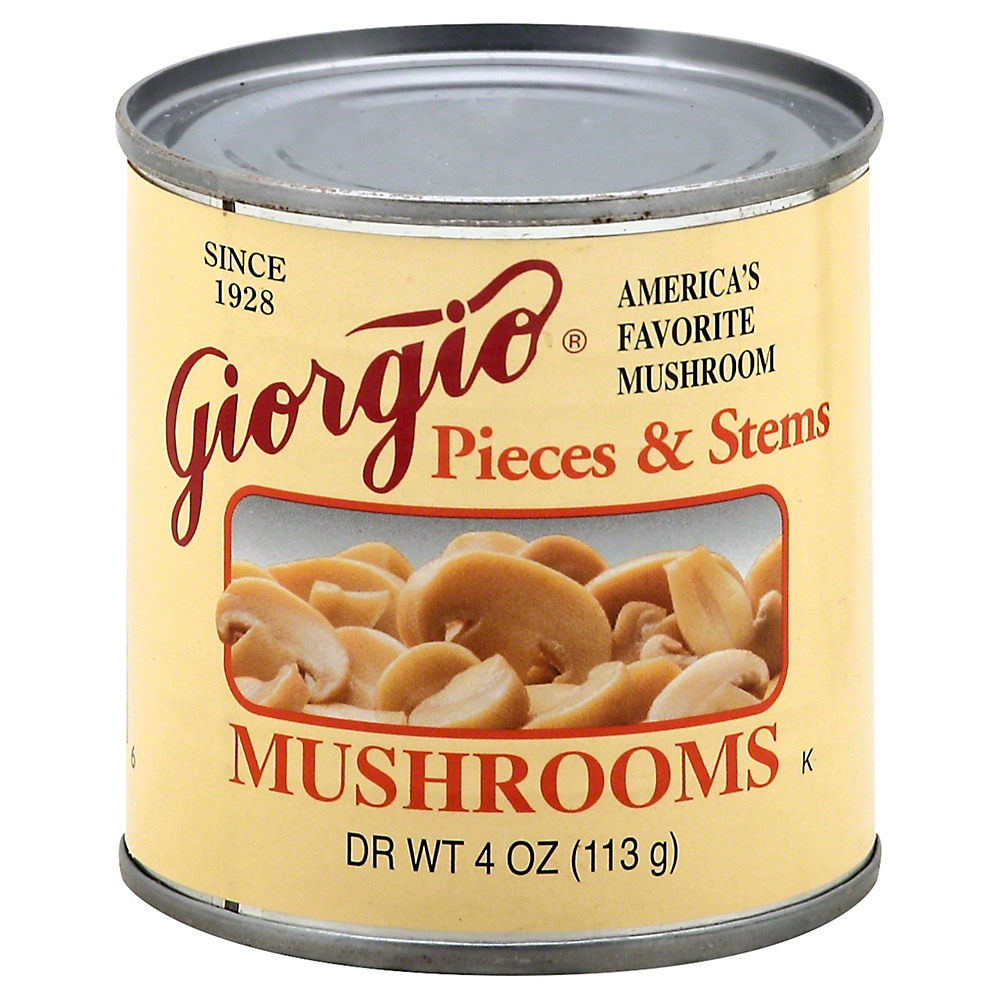 Calories in Giorgio Pieces and Stems Mushrooms, 4 oz