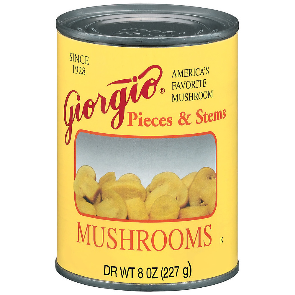 Calories in Giorgio Pieces & Stems Mushrooms, 8 oz