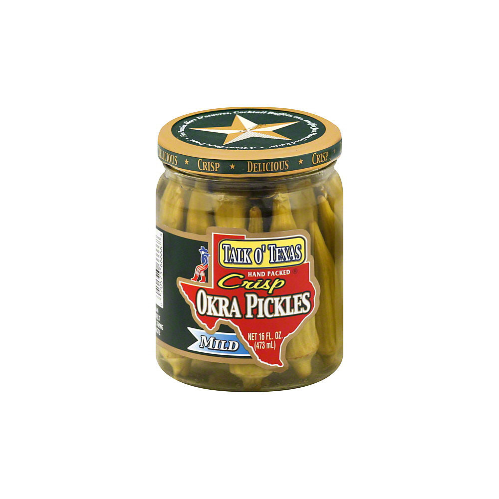Calories in Talk O' Texas Mild Crisp Okra Pickles, 16 oz