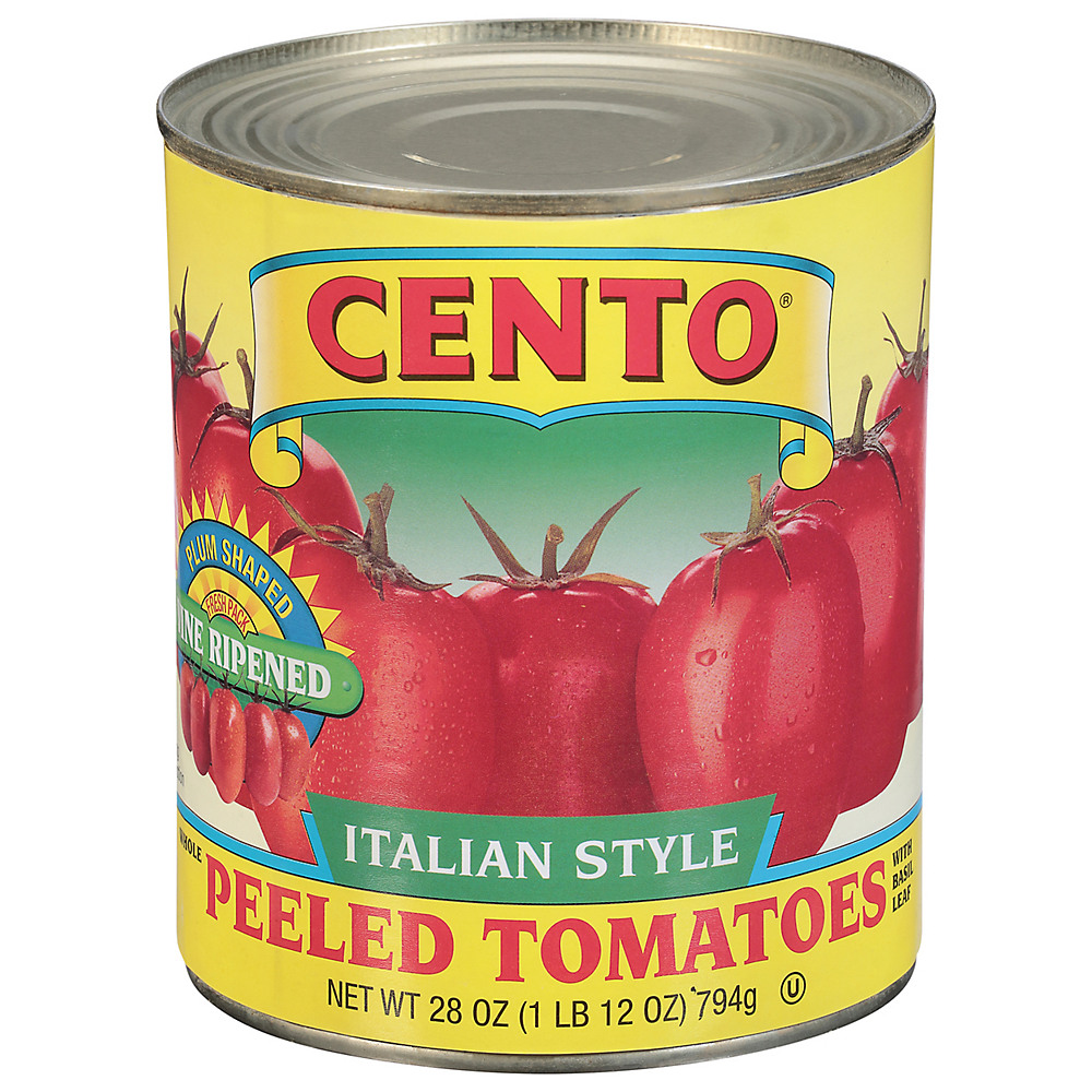 Calories in Cento Italian Style Whole Peeled Tomatoes with Basil Leaf, 28 oz