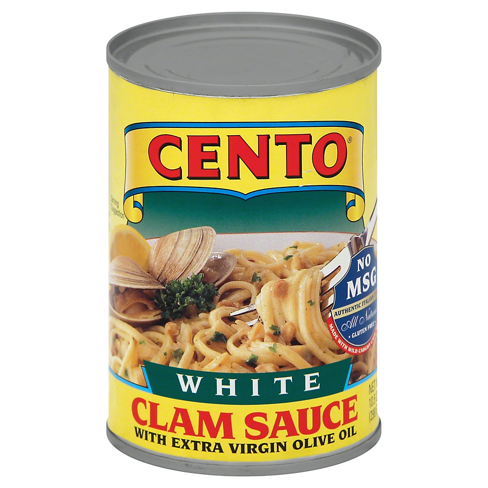 Calories in Cento White Clam Sauce with Extra Virgin Olive Oil, 10.5 oz