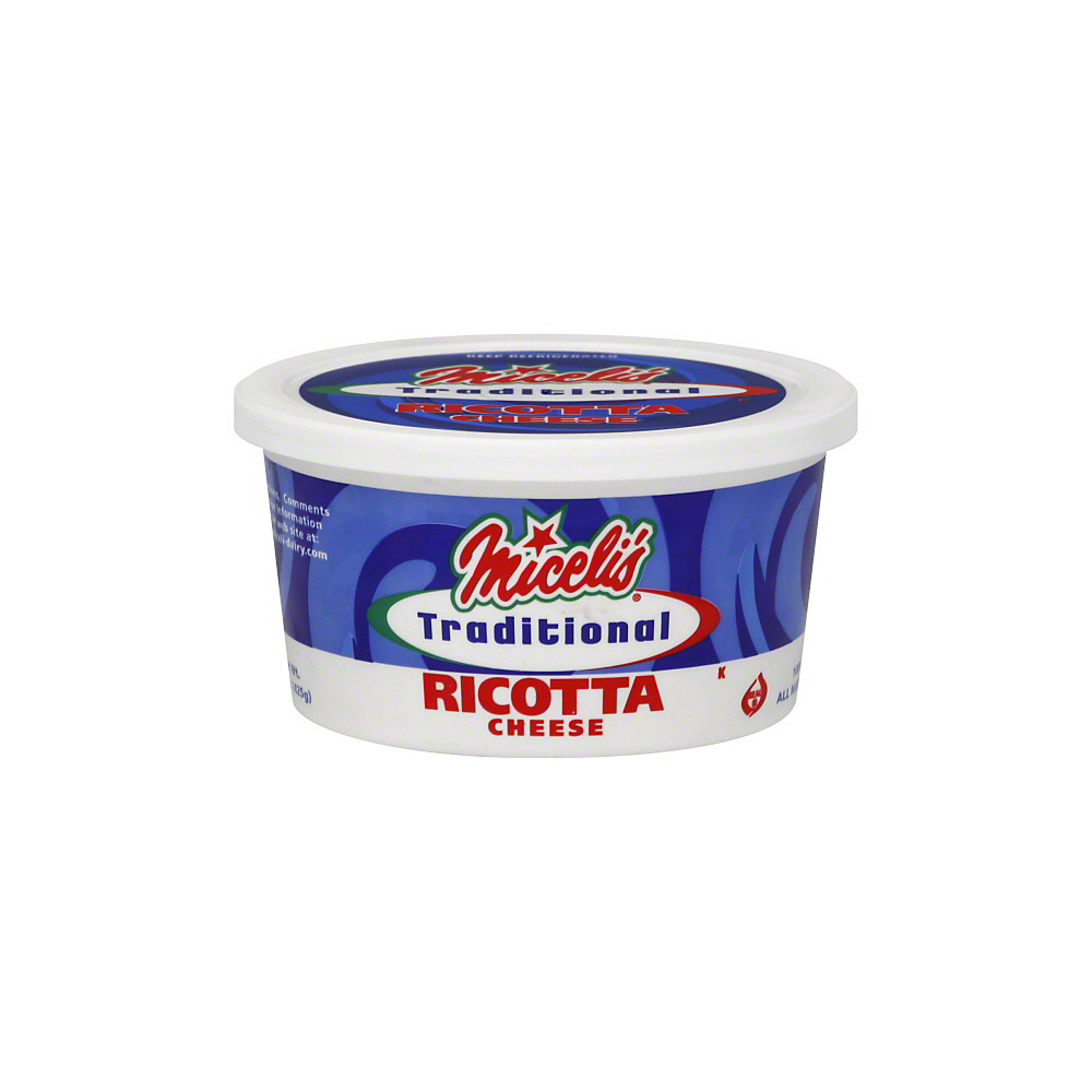 Calories in Miceli's Traditional Ricotta Cheese, 15 oz