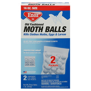 Enoz Old Fashion Moth Balls, 2 Pk, 16 oz