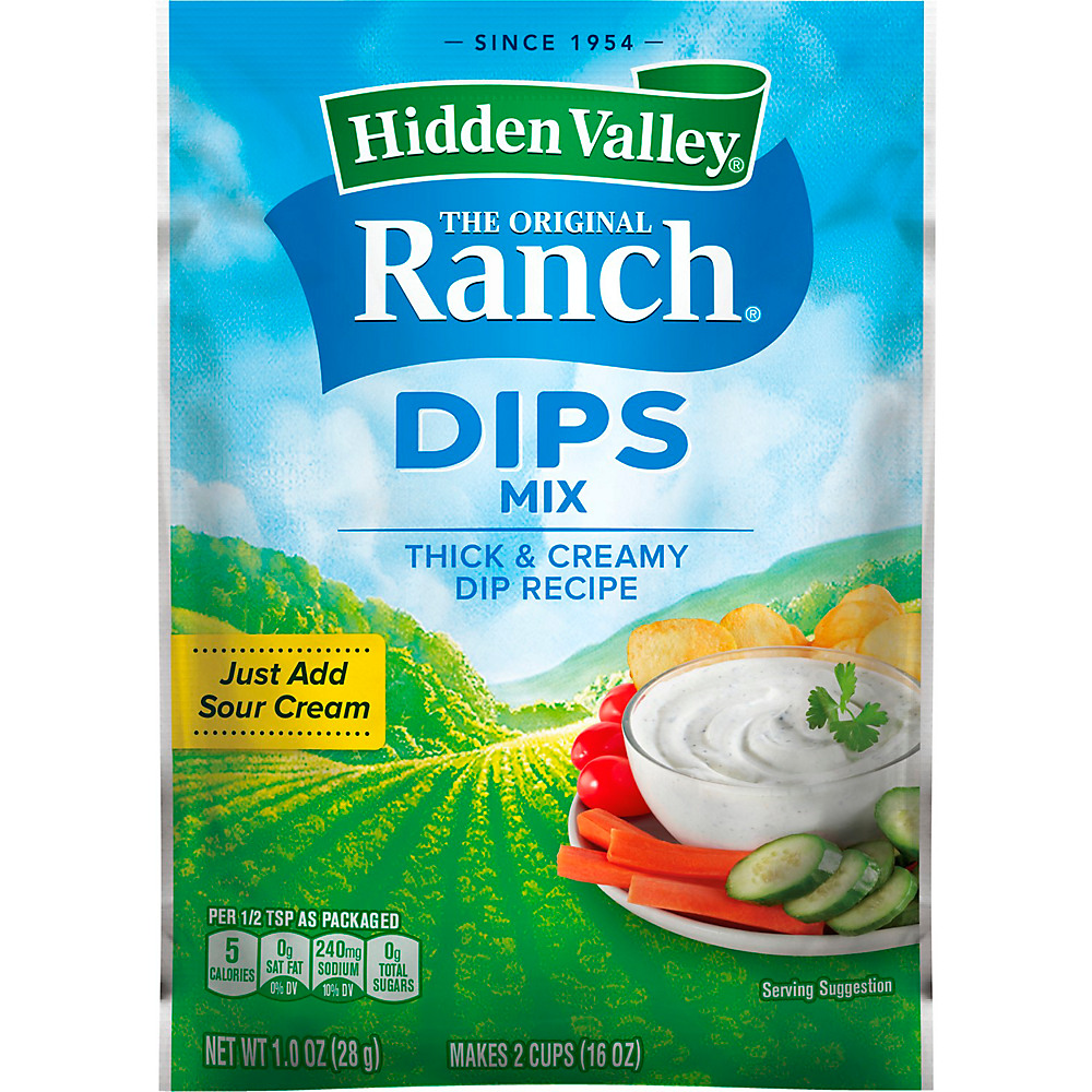 Calories in Hidden Valley The Original Ranch Dips Mix, 1 oz