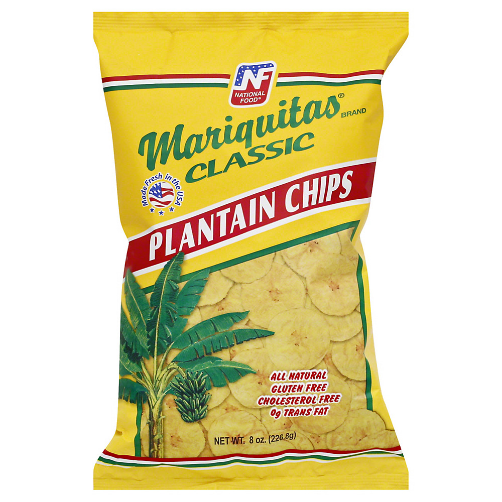 Calories in Mariquitas Classic Plantain Chips, 8 oz