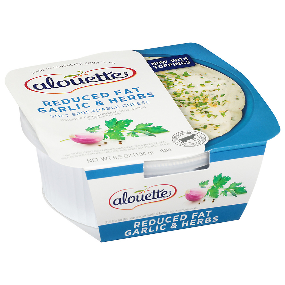 Calories in Alouette Reduced Fat Garlic & Herbs Cheese Spread, 6.5 oz