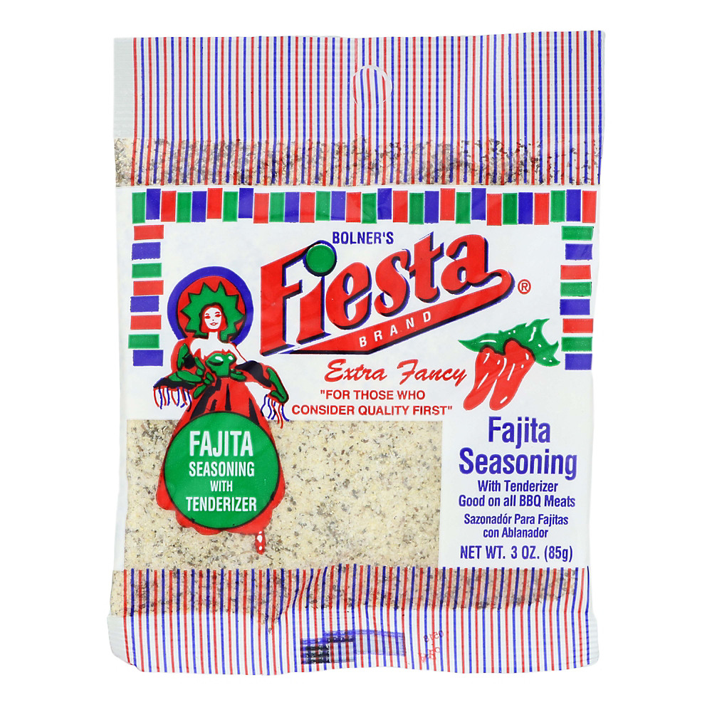 Calories in Bolner's Fiesta Fajita Seasoning With Tenderizer, 3 oz