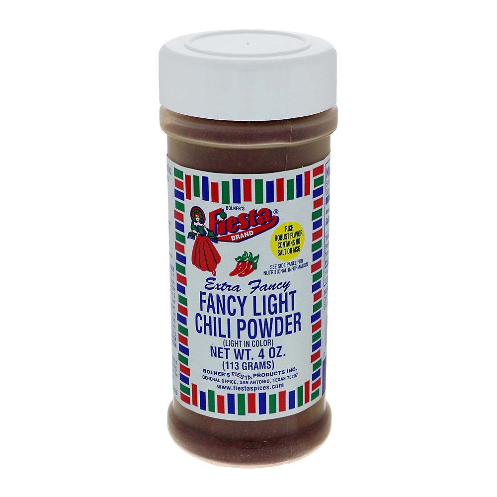 Calories in Bolner's Fiesta Fancy Light Chili Powder, 4 oz
